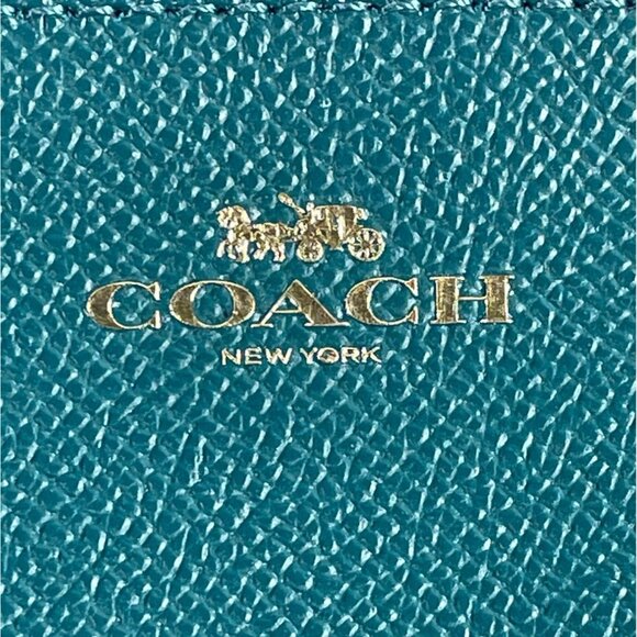 Coach Women's Emerald Green Wristlet Purse Sz S - Picture 2 of 11